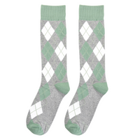 Sage Argyle Socks