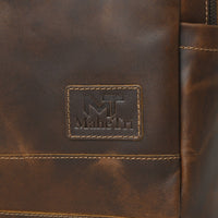 MaheTri Cambridge Unisex Buffalo Leather Backpack