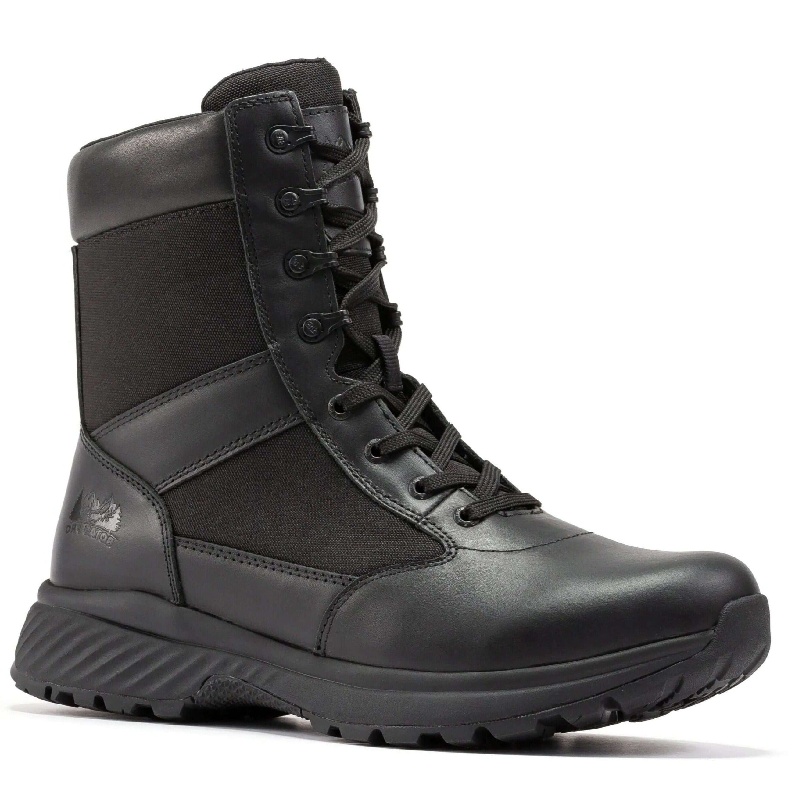 Botas Pro Black Men's 8 inch Side Zipper Military Tactical Boots BP703