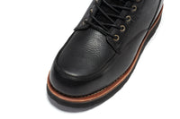 ROCKROOSTER Edgewood Men's 6 Inch Black Steel Toe Wedge Work Boots SAP610BK