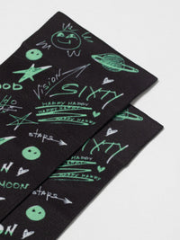 Dense Socks Conte Fantasy 913 - Moon Pattern