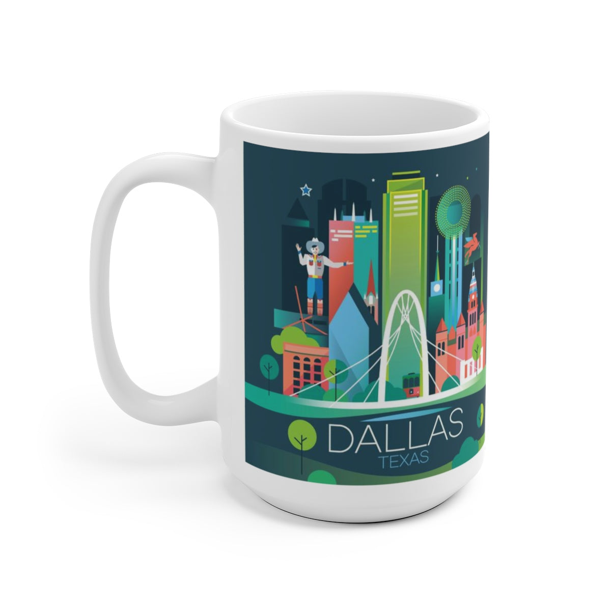 DALLAS 11 OZ OR 15 OZ CERAMIC MUG