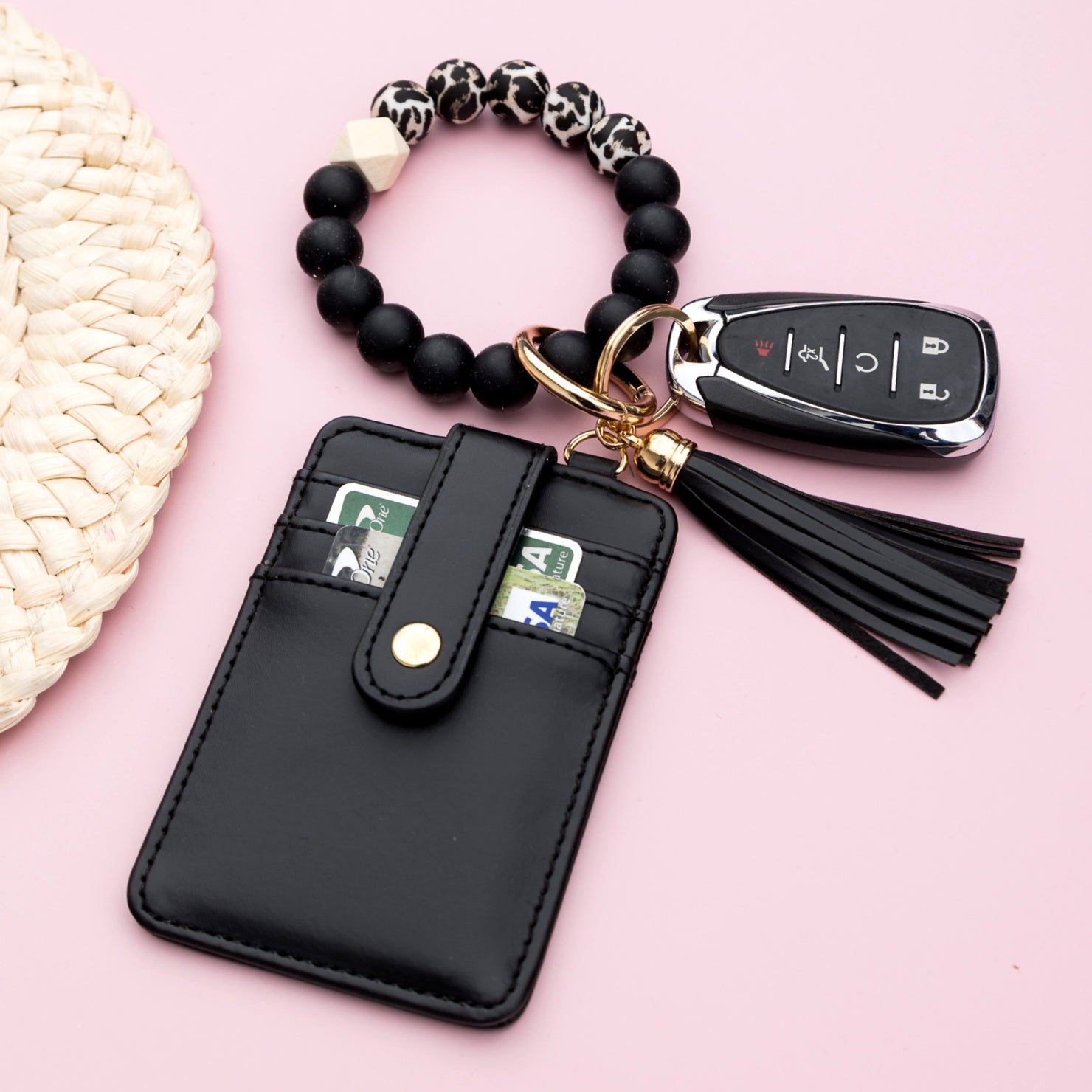 Silicone Key Ring Wallet Bracelet