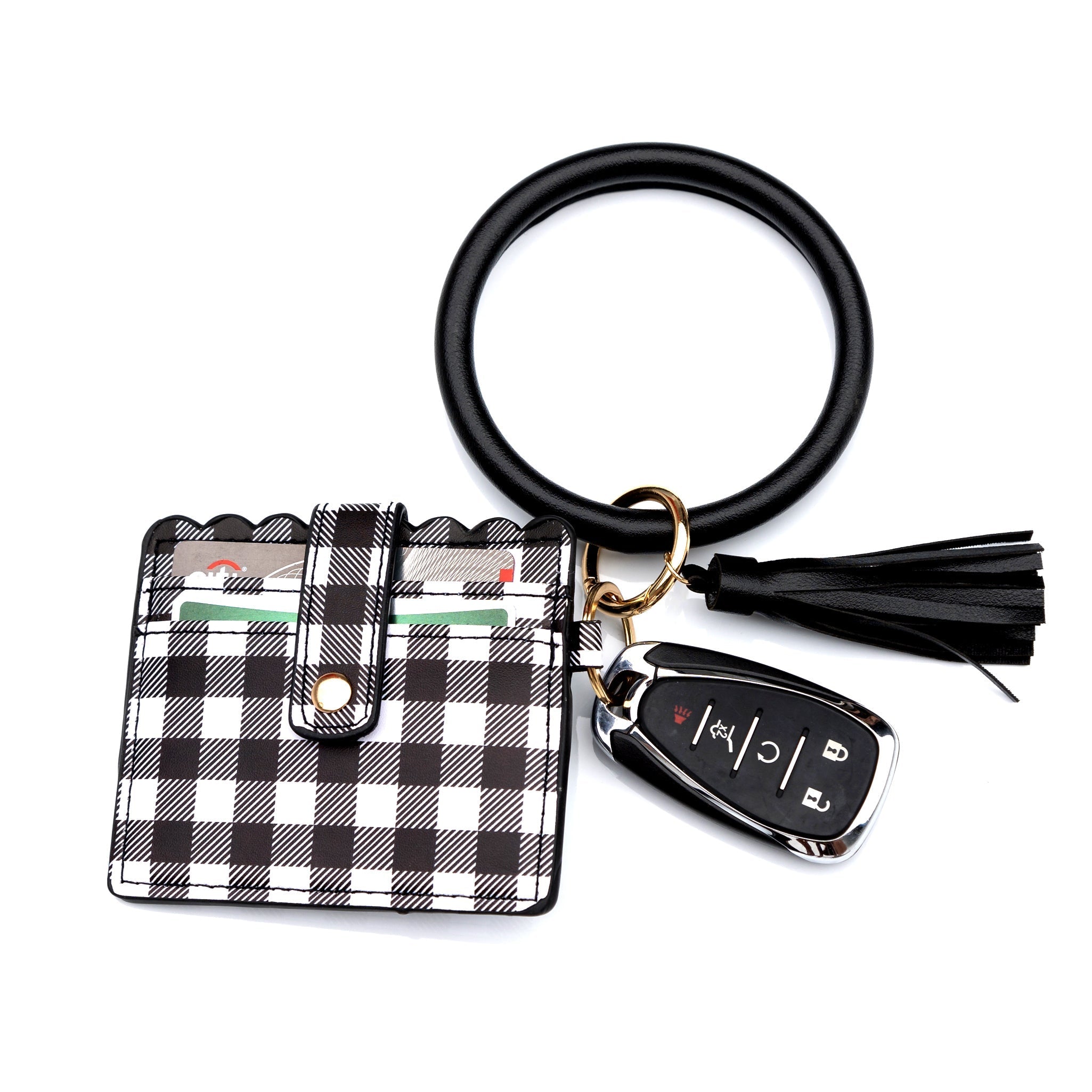 Buffalo Key Ring ID Wallet Bracelet