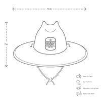 Gone Bass Fishing Straw Hat