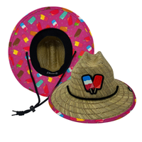 Kids Fun Straw Hats | Beach | Swim Cruise Paddle Board | Boat Fishing | UPF 50 |