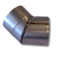 Angled Stove Chimney Pipe - 45 Degree Angle - 3.5”