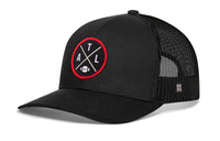 Atlanta Trucker Hat  |  Black ATL X Football Snapback