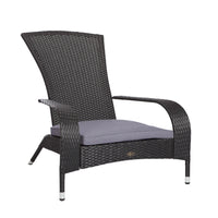 Black Coconino Wicker Chair