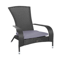 Black Coconino Wicker Chair