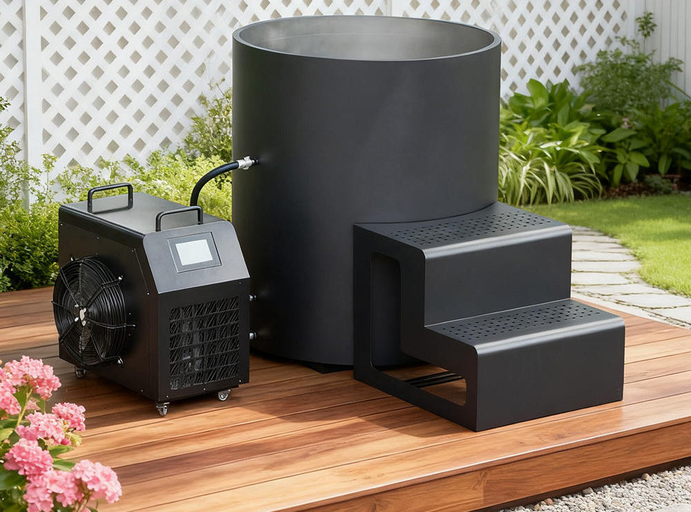 Black Barrel Ice Bath