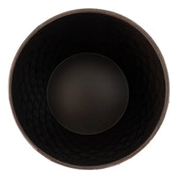 Braga Metal Stool Table Container in Antique Bronze Finish