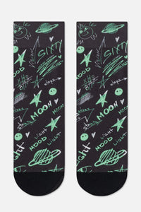 Dense Socks Conte Fantasy 913 - Moon Pattern