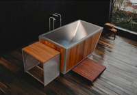 Red Cedar Steel Ice Bath