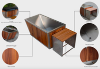 Red Cedar Steel Ice Bath