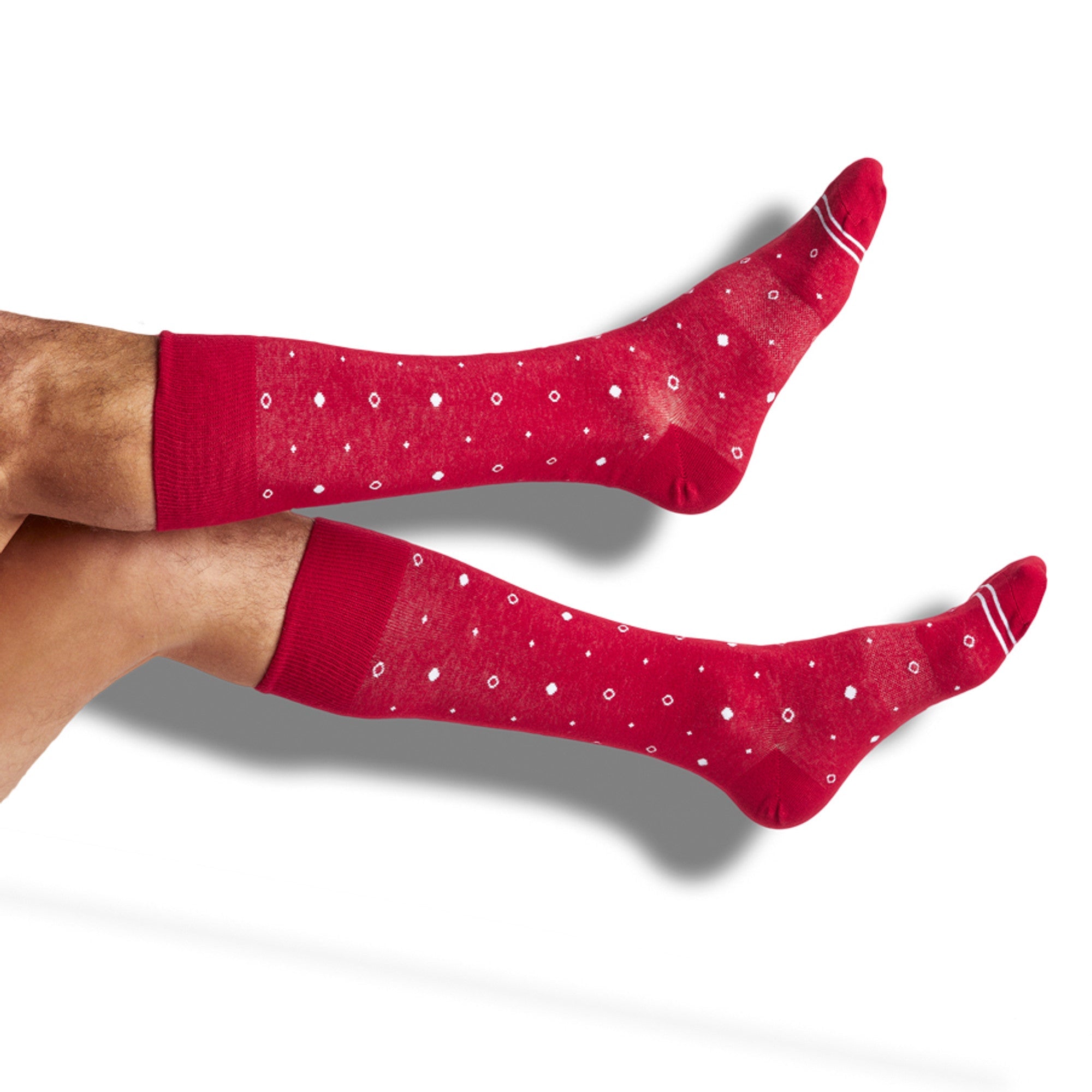 Cardinal Mixed Dots Dress Socks