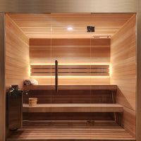 Custom Indoor Sauna Room - 4' x 4' x 8' - Finnish Sauna Builders