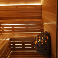 Custom Indoor Sauna Room - 4' x 4' x 8' - Finnish Sauna Builders