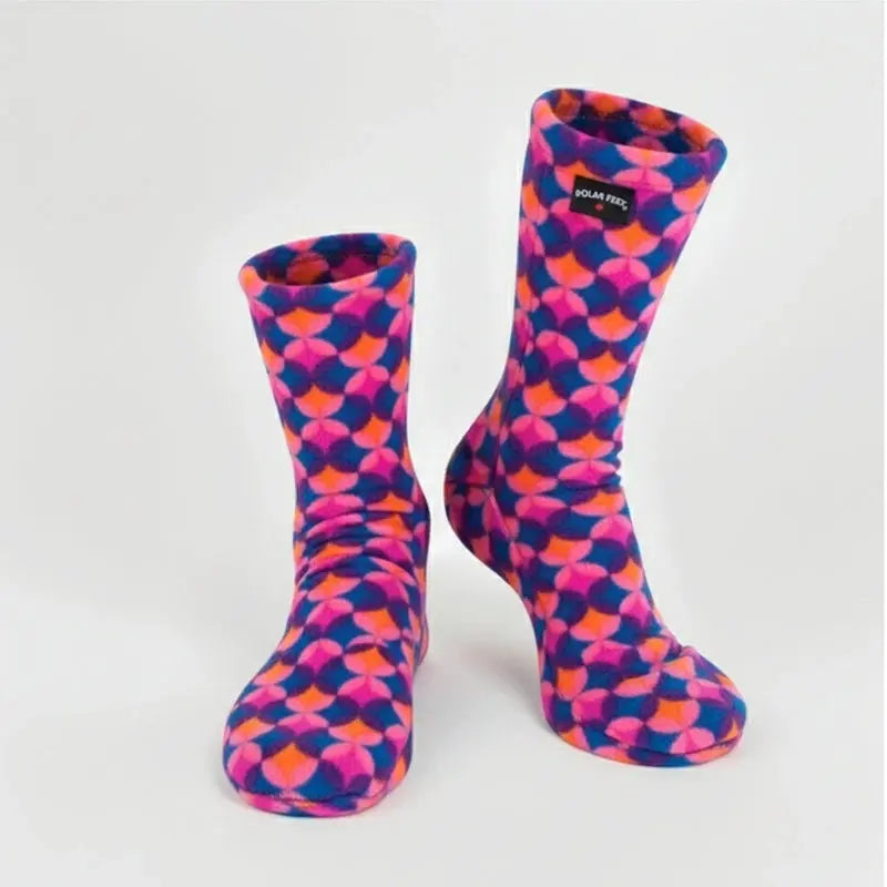 Kids' Fleece Socks - Art Deco
