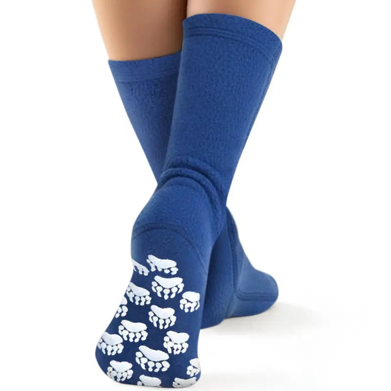 Kids' Nonskid Fleece Socks - Denim