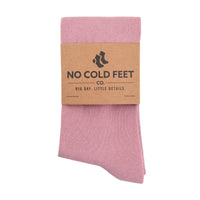 Solid Dusty Rose Socks