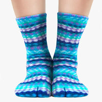 Polar Feet Fleece Tabi Socks - Ripple