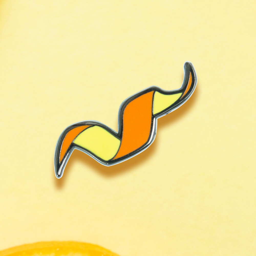 Orange Twist Pin