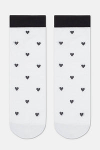 Shimmering Socks Conte Fantasy - "Hearts" Designs