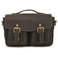 The Faust Leather Camera Bag | Crossbody Vintage Camera Messenger Bag