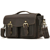 The Faust Leather Camera Bag | Crossbody Vintage Camera Messenger Bag