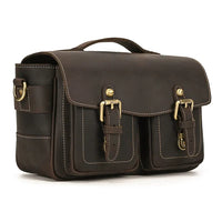 The Faust Leather Camera Bag | Crossbody Vintage Camera Messenger Bag