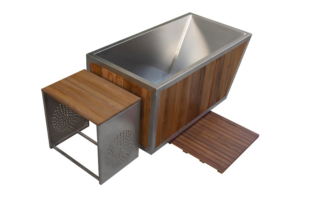 Red Cedar Steel Ice Bath
