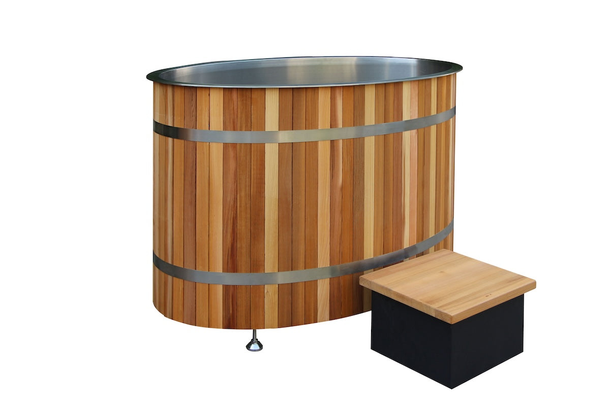 Oval Wood Tub Ice Bath