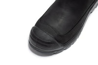 ROCKROOSTER Woodland Brown 6 inch Composite Toe Pull-on Leather Work Boots AK664