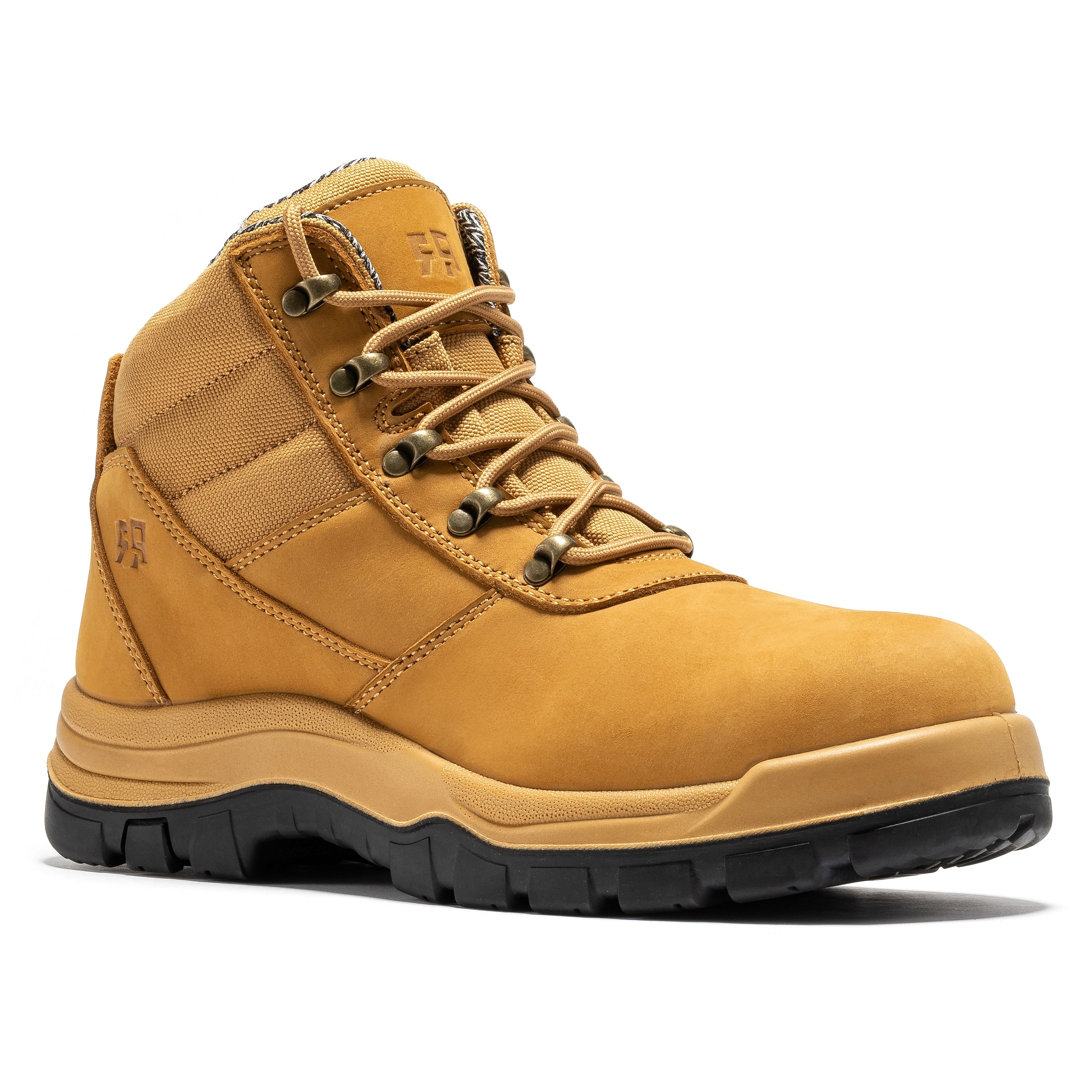 ROCKROOSTER Avalon Black 6 Inch Zip-sided Composite toe Leather Work Boots CP213BK