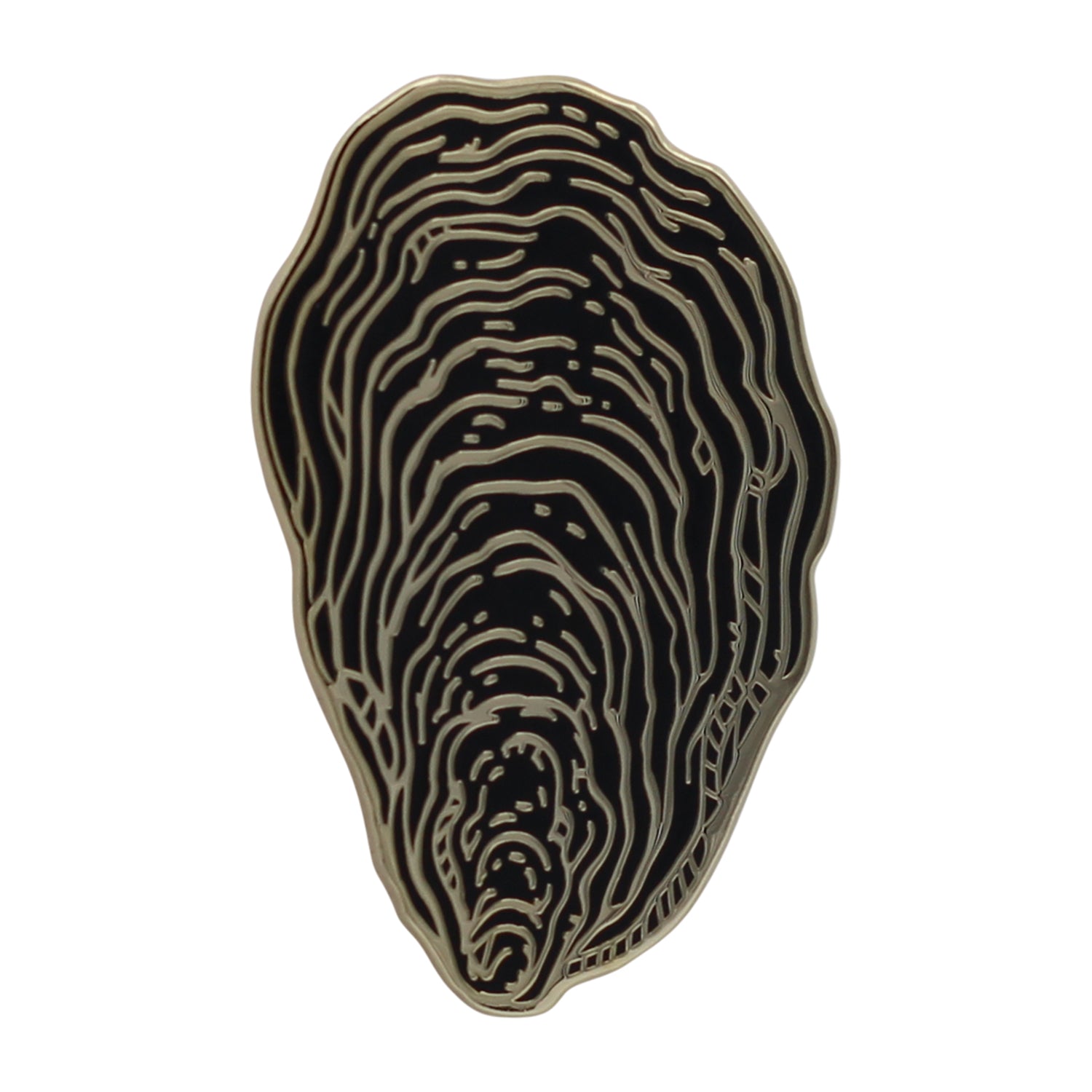 Oyster Shell Pin Badge By Real Sic - Coastal Decor, Mother's Day Gift, Oyster Pin Badge