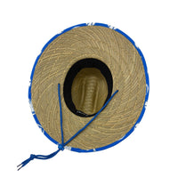 Royal Blue Baseball Premium Straw Lifeguard Beach Hat