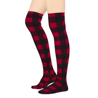 Over-the-Knee Fleece Socks - Lumberjack