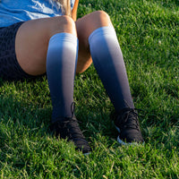 Knee-High Compression Socks – Black Ombre
