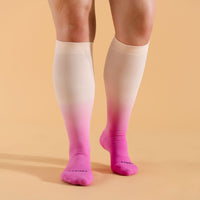 Knee-High Compression Socks – Berry Ombre