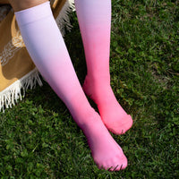 Knee-High Compression Socks – Berry Ombre