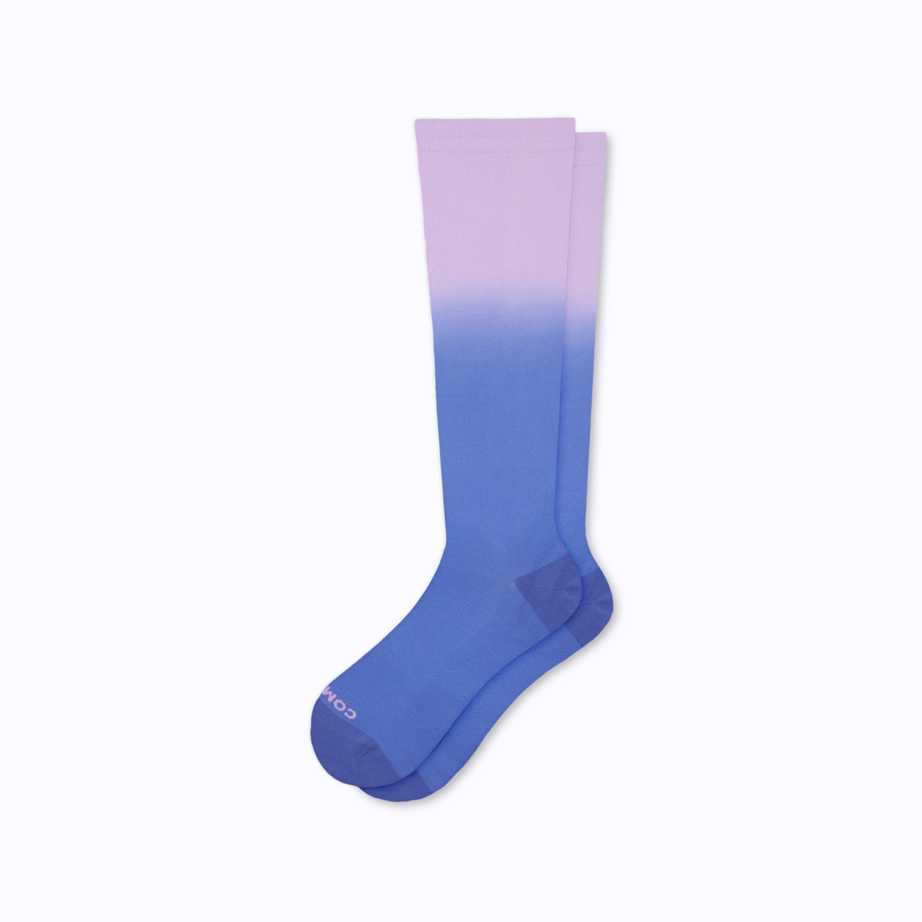 Knee-High Compression Socks – Purple Ombre