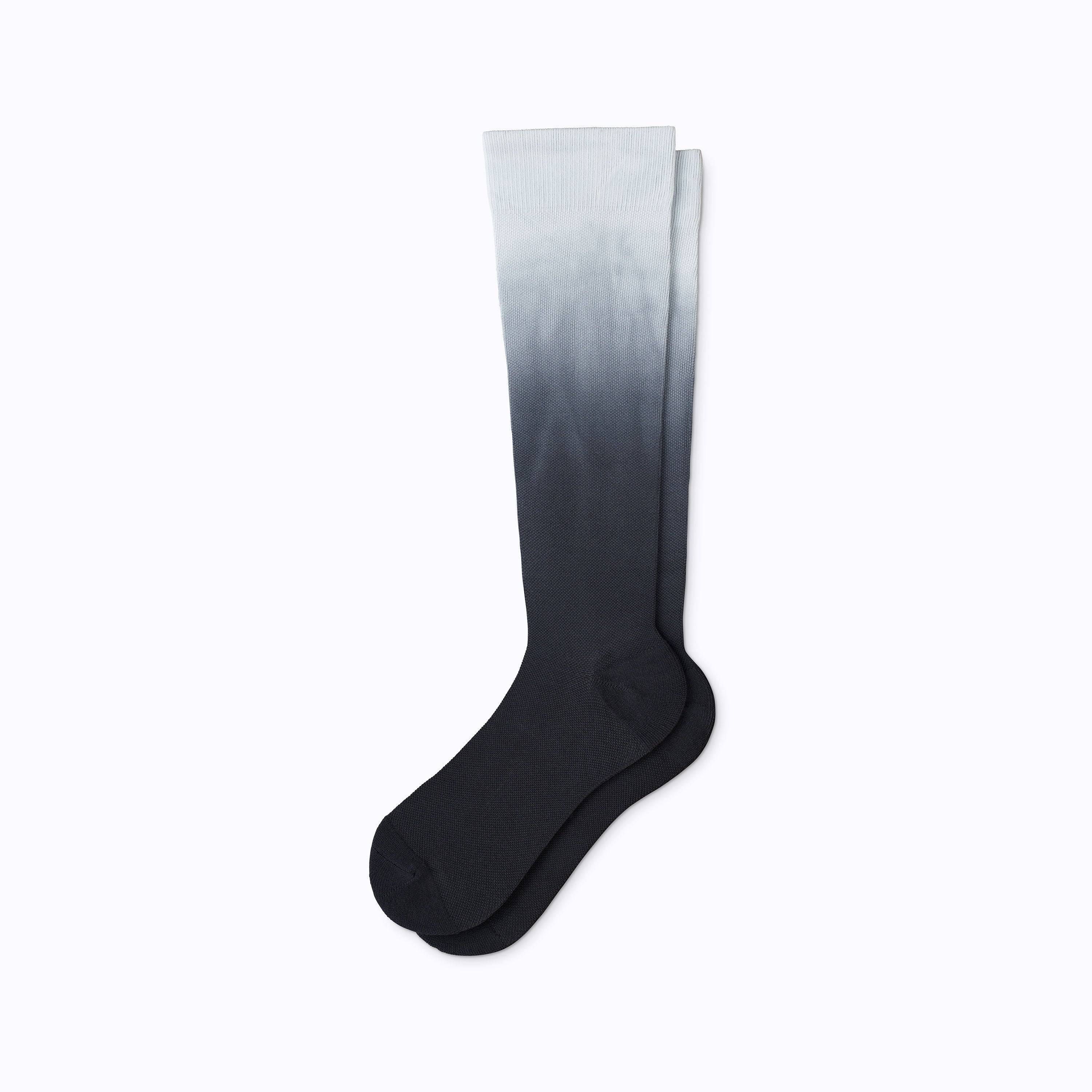Knee-High Compression Socks – Black Ombre
