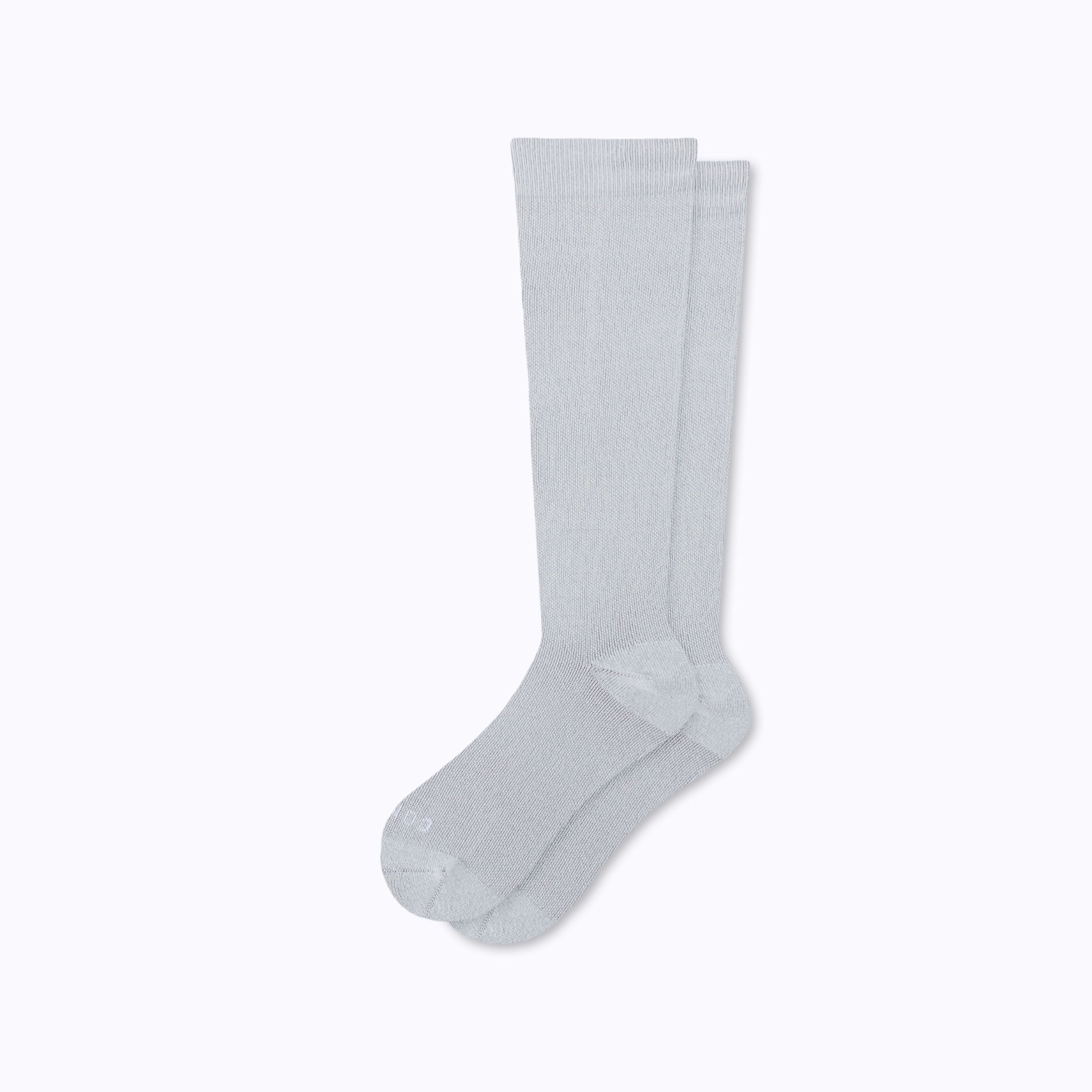 Knee-High Compression Socks – Solid Grey (20-30 mmHg)