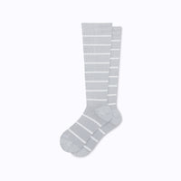 Knee-High Compression Socks – Stripes Grey (20-30 mmHg)