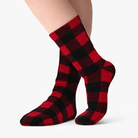 Polar Feet SUPER STRETCHY Fleece Socks - Lumberjack