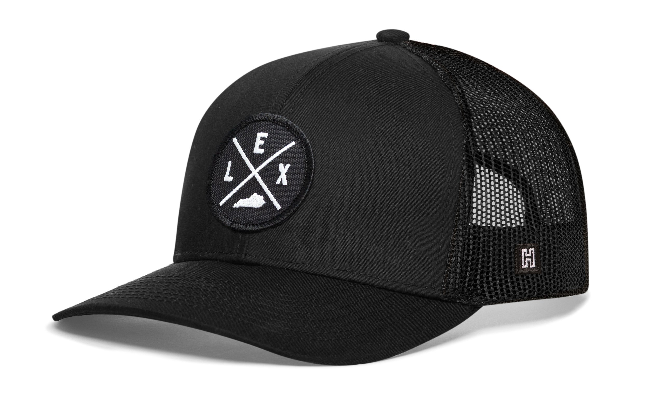 Lexington Trucker Hat  |  Black LEX X Snapback