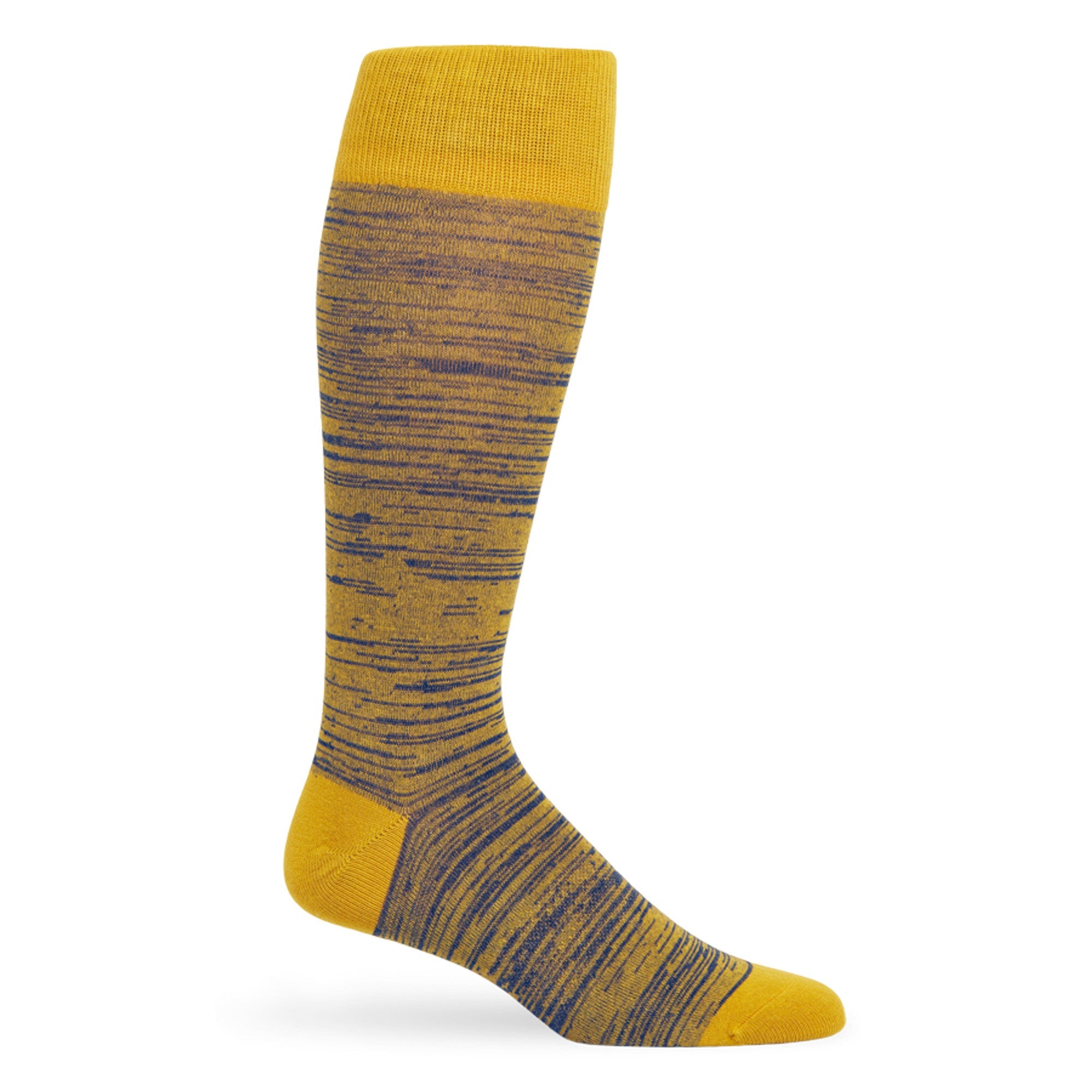 Navy / Gold Marl Dress Socks