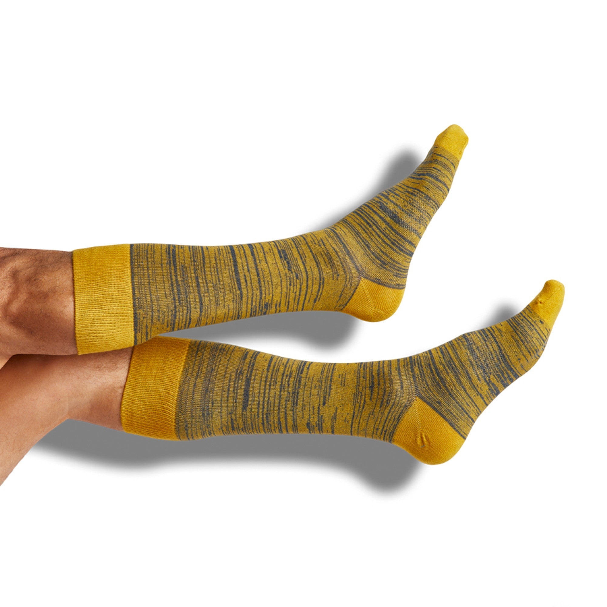 Navy / Gold Marl Dress Socks