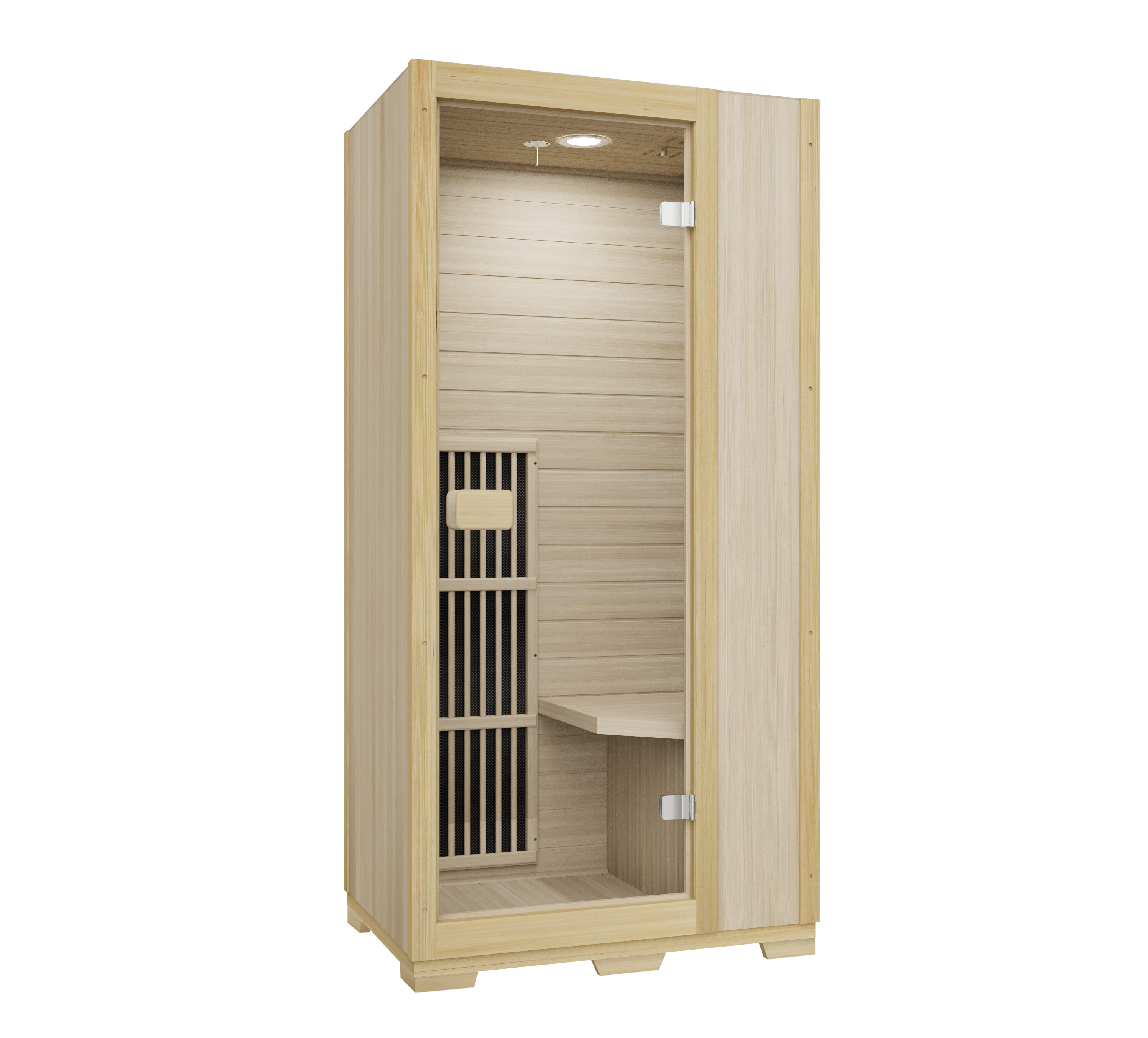 Blisspod | Vienna | Far Infrared Sauna | Canadian Hemlock Very Low EMF | 72.8"H x 35.4"W x 25.6"D | 1 Person